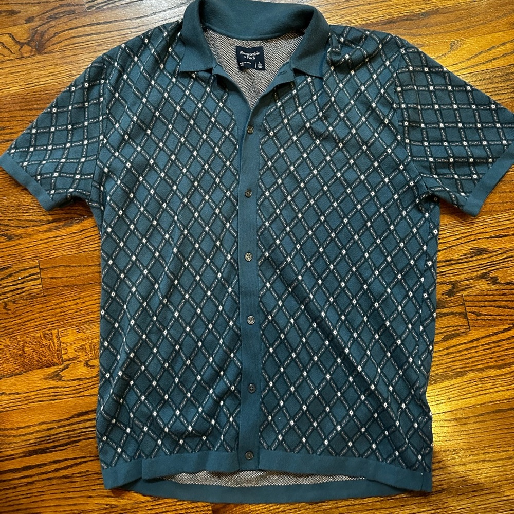 Abercrombie & Fitch Sweater Polo Large TALL #110252